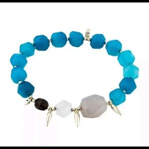 NWT KENDRA SCOTT Blue Quartz Sadie Stretch Bracelet NEW